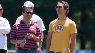 Next Story Image: Texas turncoat? Matthew McConaughey is a Redskins fan